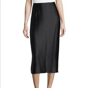 Vince Silk Midi Skirt